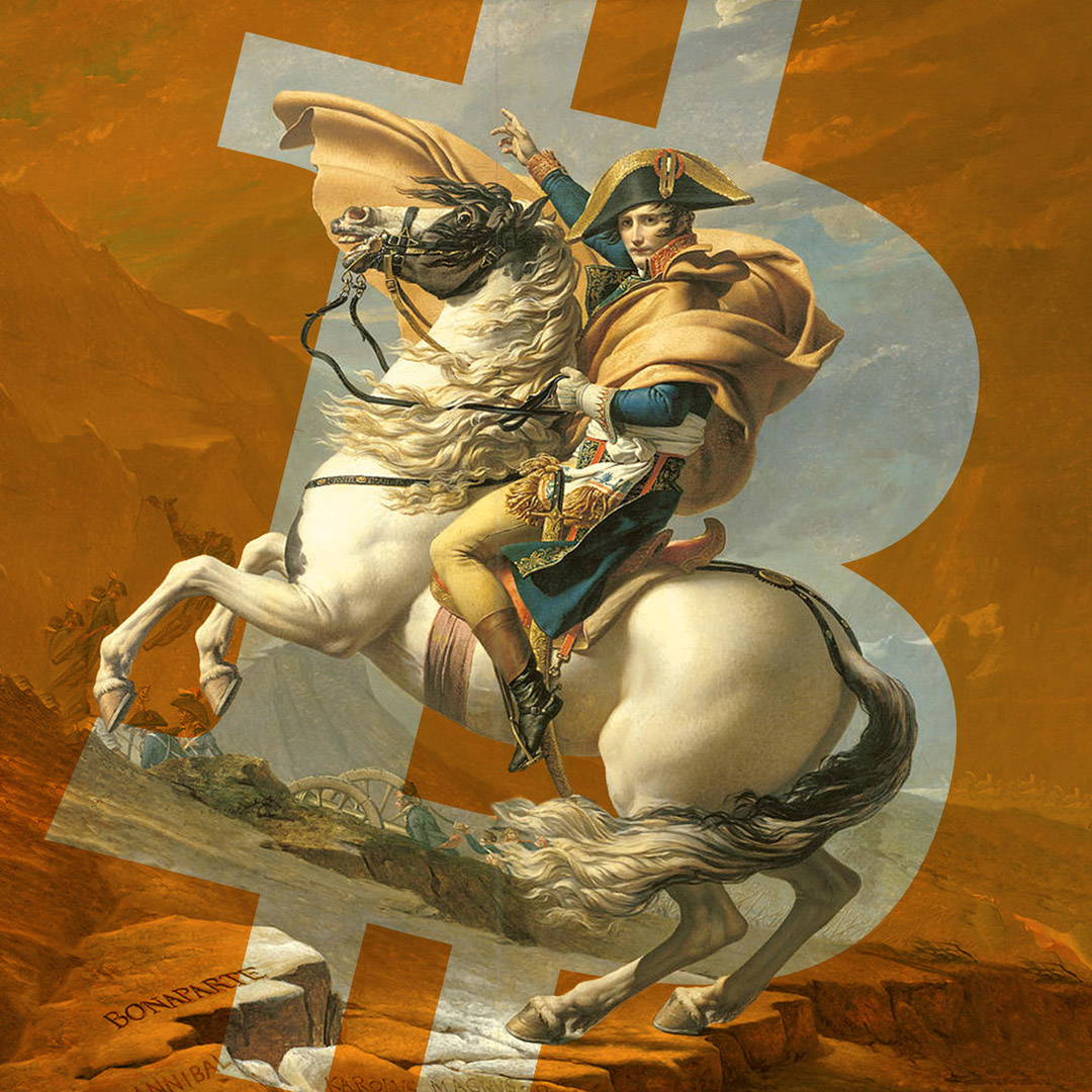 Week #16 2022 - Bitcoin BTC - Jacques Louis David - Napoleon Crossing the Alps
